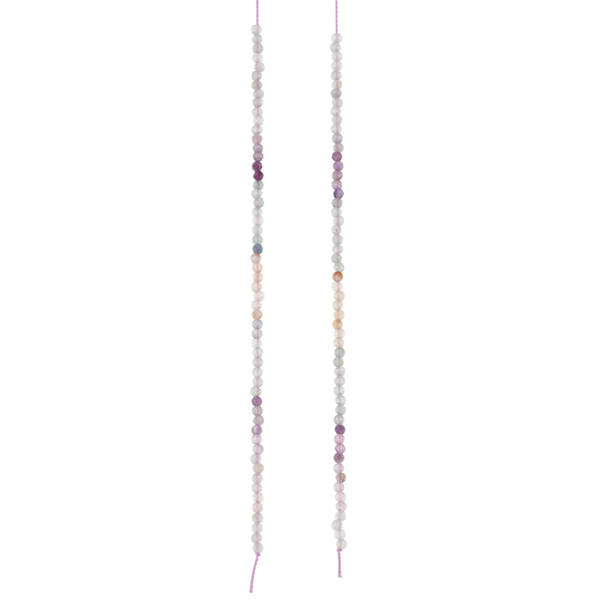 Ombre Fluorite Faceted Round Beads, 2mm by Bead Landing™